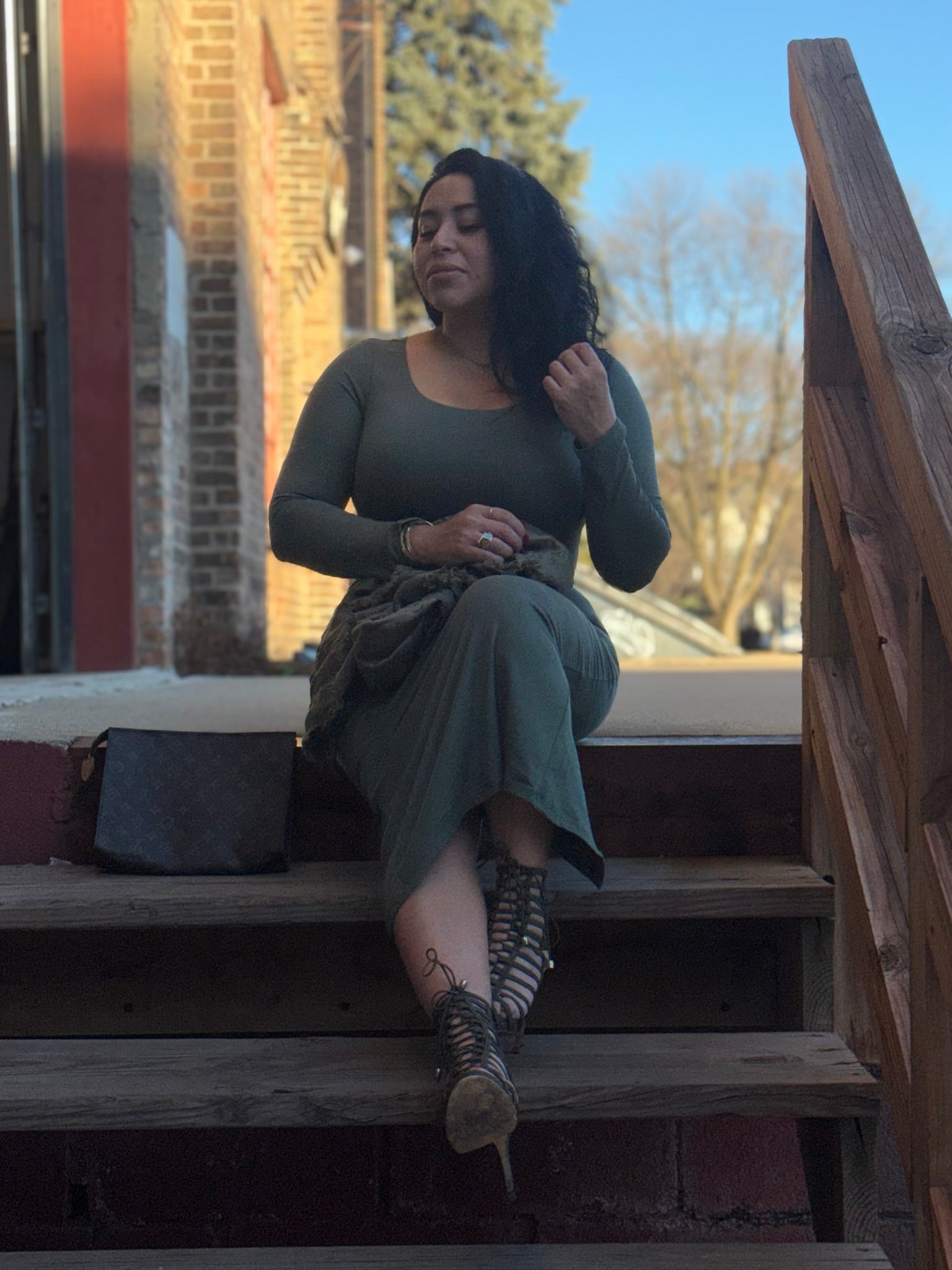 BASIC OLIVE DRESS