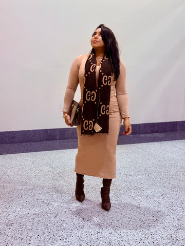 BASIC LIGHT MOCHA DRESS